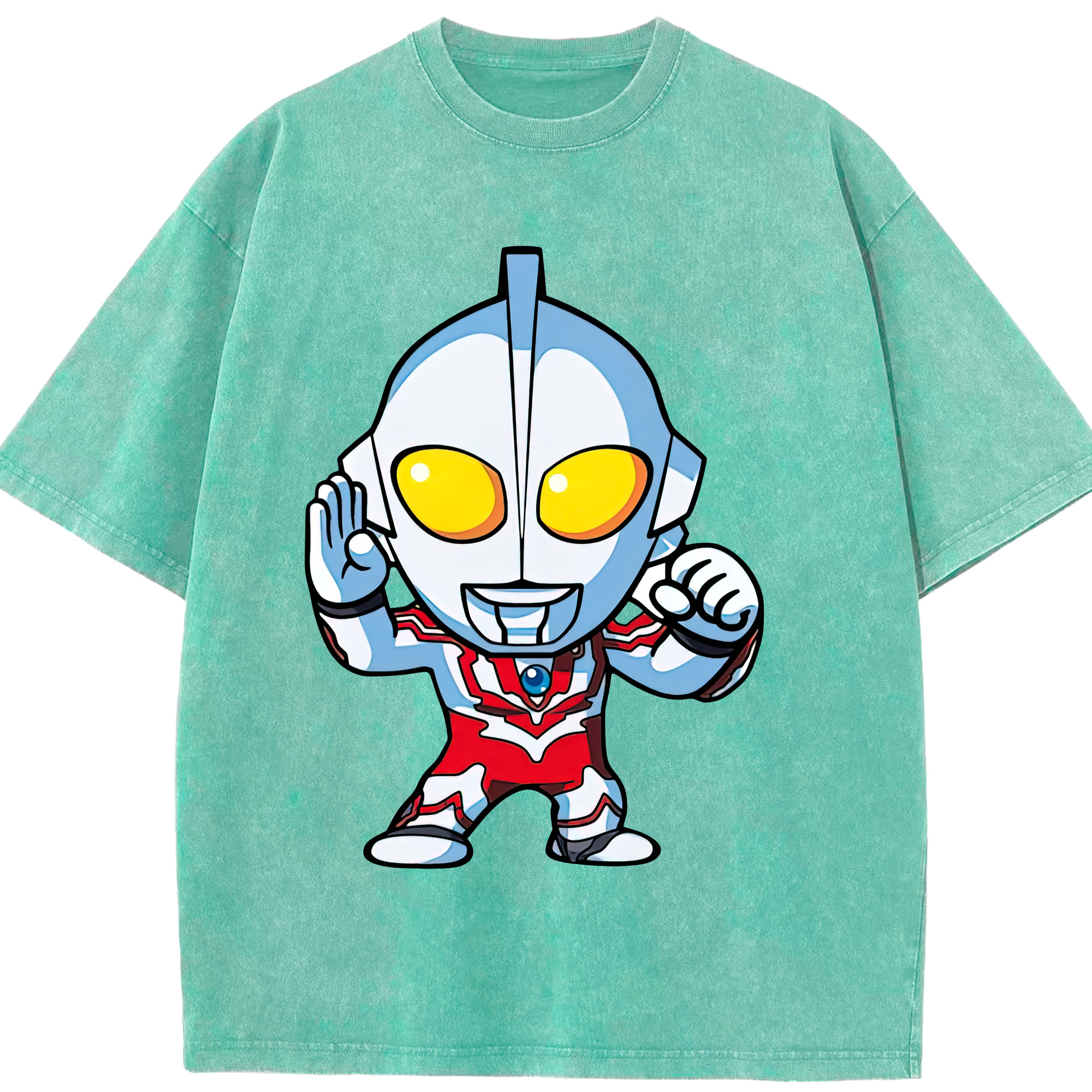 （画像用） ウルトラマン Ultraman 綿100% ヴィンテージ風 半袖Tシャツ（フロントプリント）